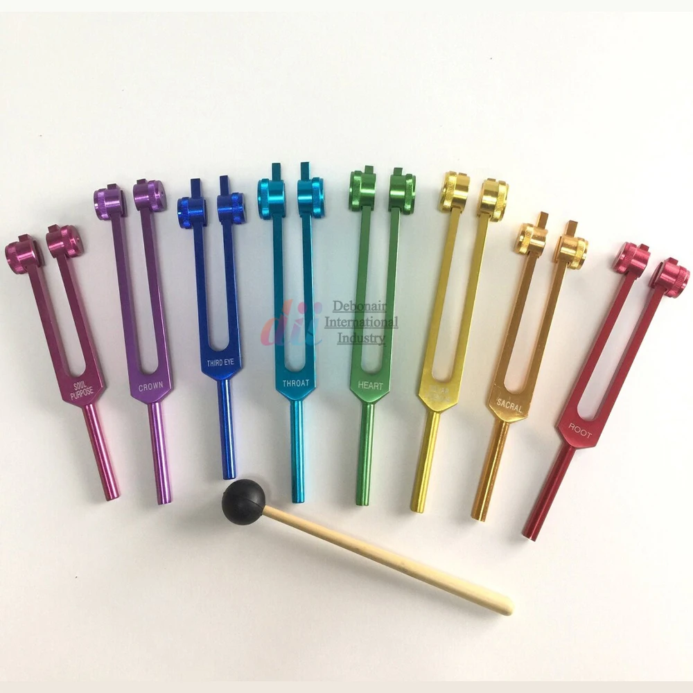 Chakra Tuning Forks Set for Healing 7 Chakra Soul Purpose Weighted Tuning Forks Chakra Tuning Fork Sets By debonairii