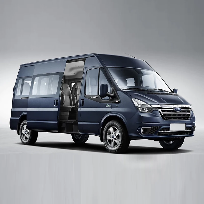 2024 New JMC e- Transit T8 4x4 4WD 2WD Battery-Electric Cargo Van 15 Seats Family Passenger Van Light Commercial Vehicles