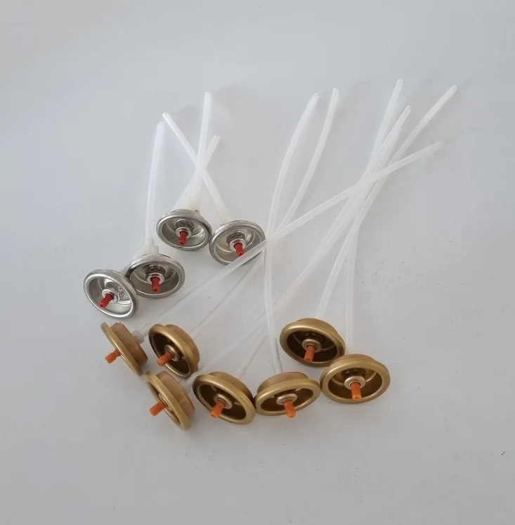 Aluminium-Plastic Diameter 65mm T-shape Stream Spray Nozzle Spray Valve For Aerosol Paint Cans And Air Freshener