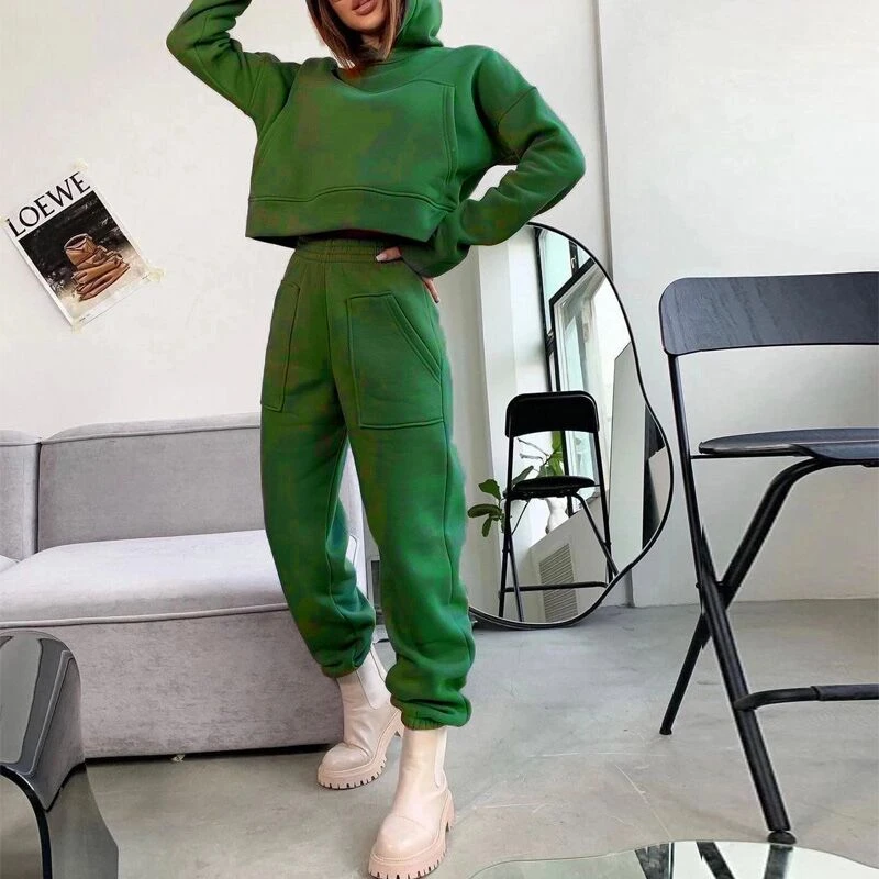 Men Sports Track Suit /Fitted Sweatsuit 2 Piece Custom Women  Sport Jogging Suits Plain Tracksuit