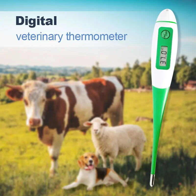 pig dog cow farm veterinary Fast measuring animal thermometer animal use  flexible long tip fast High precision thermometer