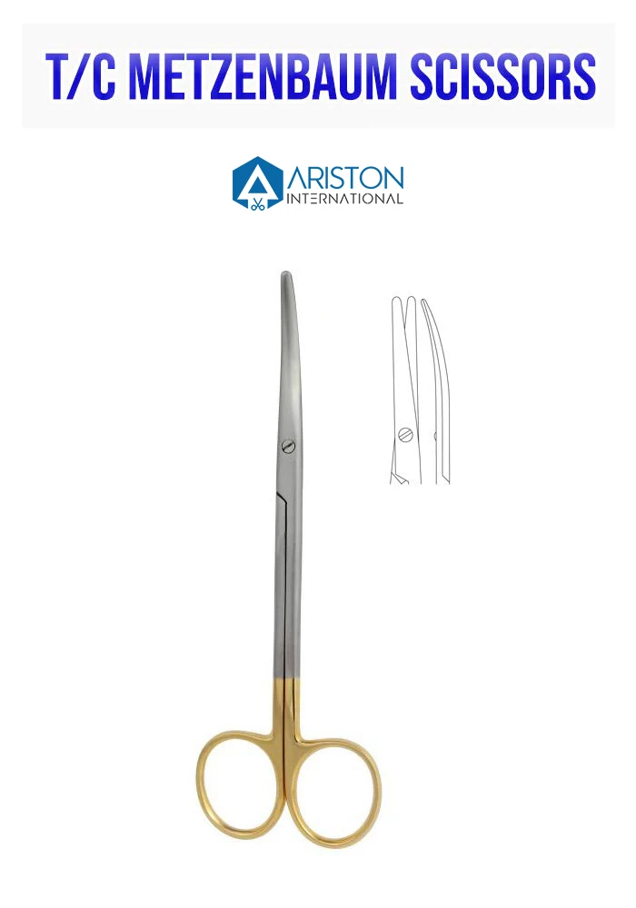 Top Quality METZENBAUM Nelson Barbaric Scissors Tungsten Carbide Mayo Scissors Surgical Veterinary Stainless Steel Instruments