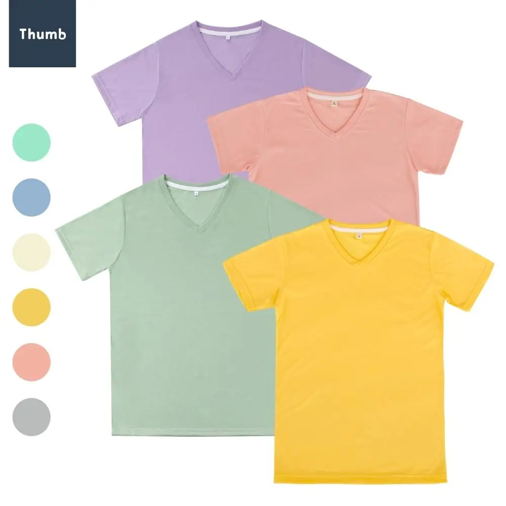 Wholesale 100% Polyester T shirts Feel Like Cotton Very Soft USA Size and Plus Size for Sublimation Blanks Printing