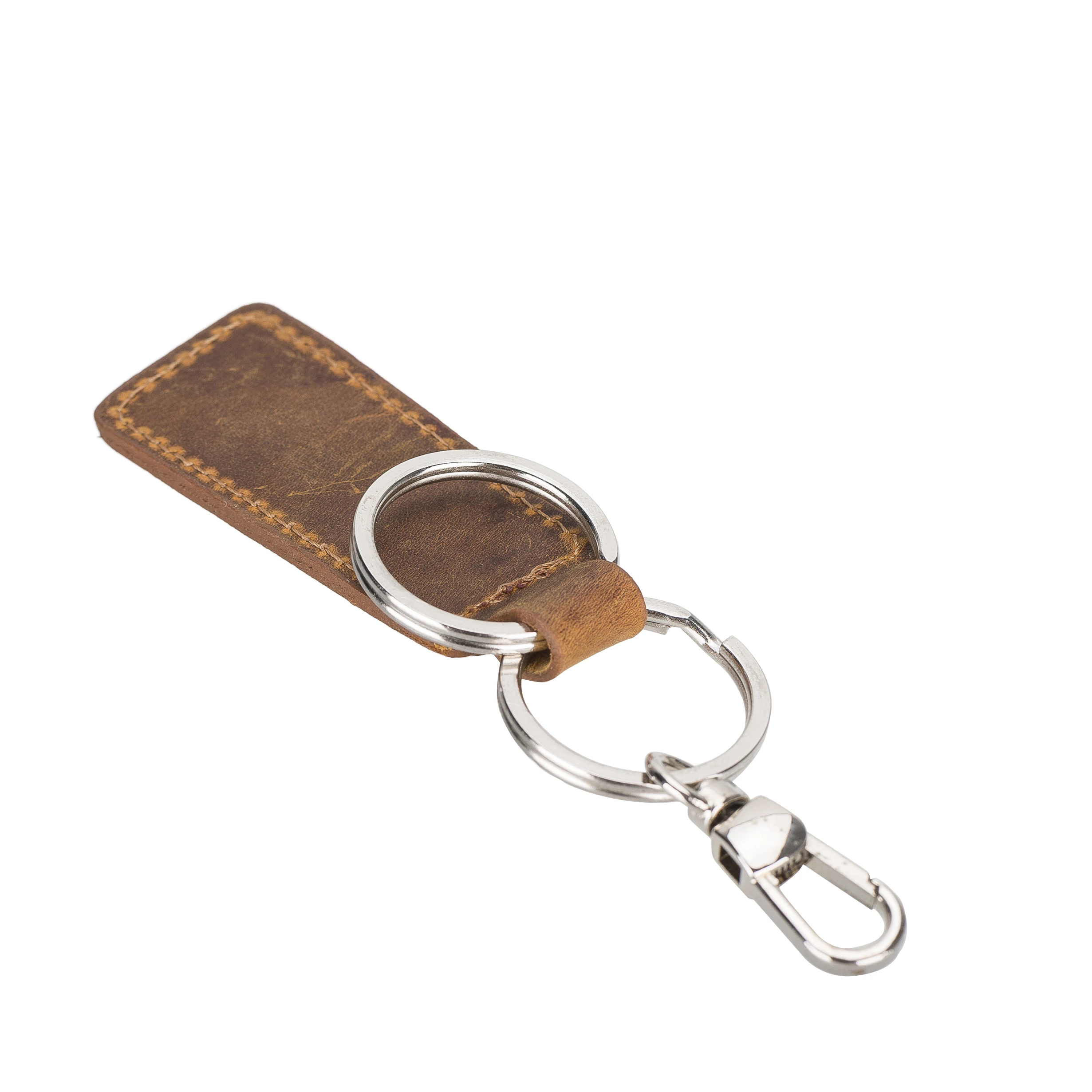 Genuine Leather Vintage Key Chains Cowhide Real Key Chain Key Ring Custom Logo Wholesale Best Price Luxury Quality Key Holder