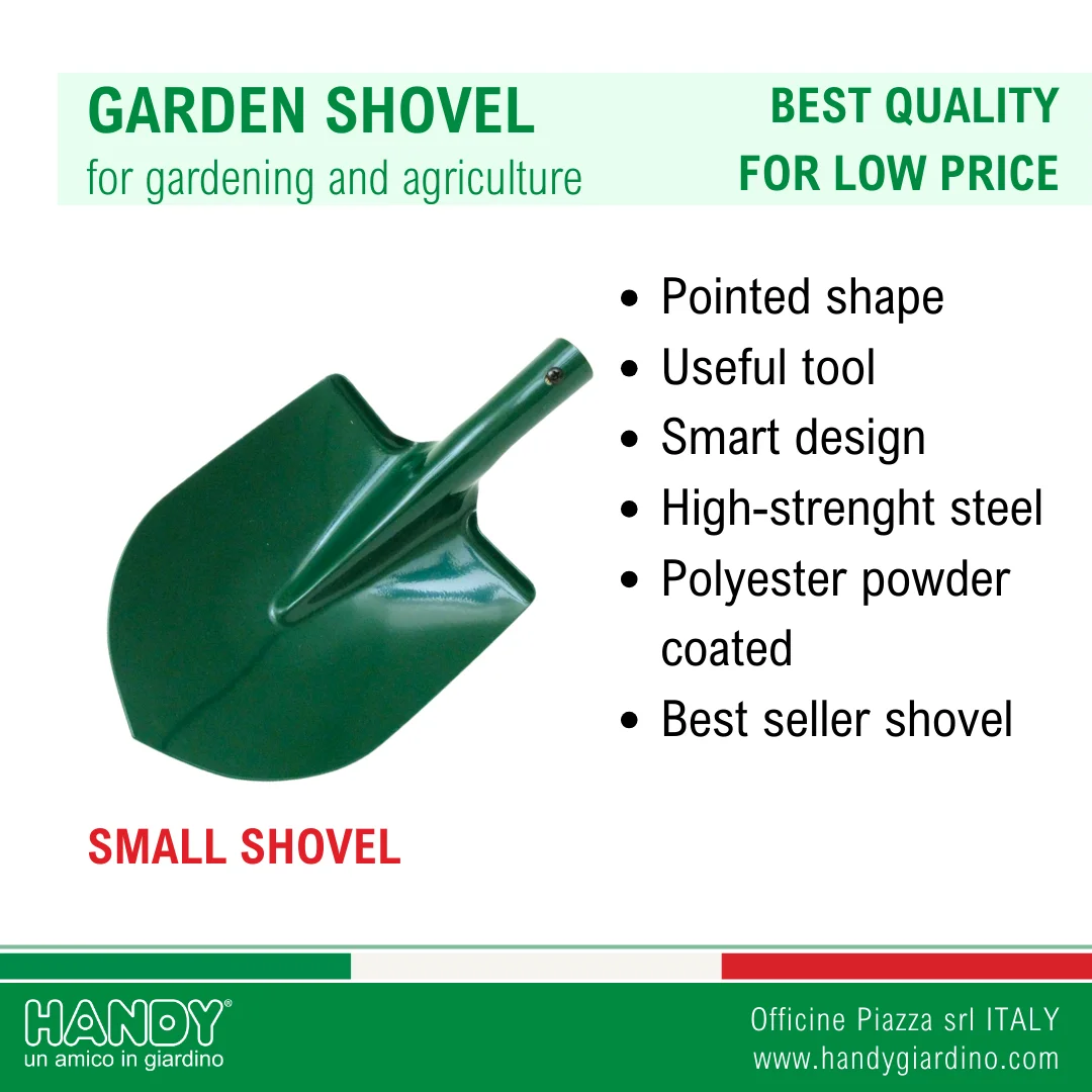 Wholesale Small Steel Shovel with 6 1/4 Green Blade Polyester Powder Painted Camping Gardening Nursery-Most Requested DIY Tool