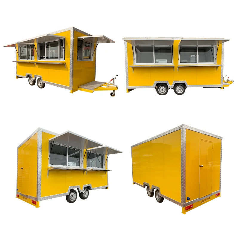 Standard Best Quality Fast Food Truck Food carts mobile trailers catering trucks