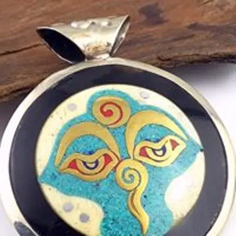 Buddha Eyes Tibetan  Pendants