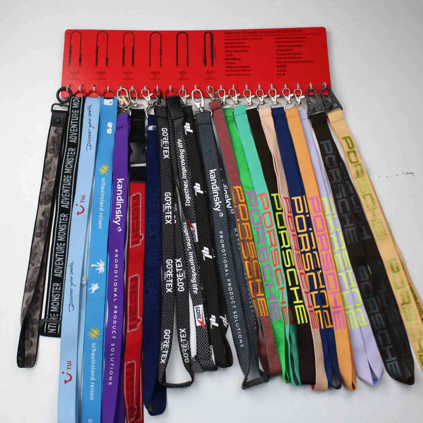 Wholesale Lanyards with ID Card Badge Holder, Woven Sublimation Machine Heat Press Short Pouch Case Waterproof Cell Phone Bag/