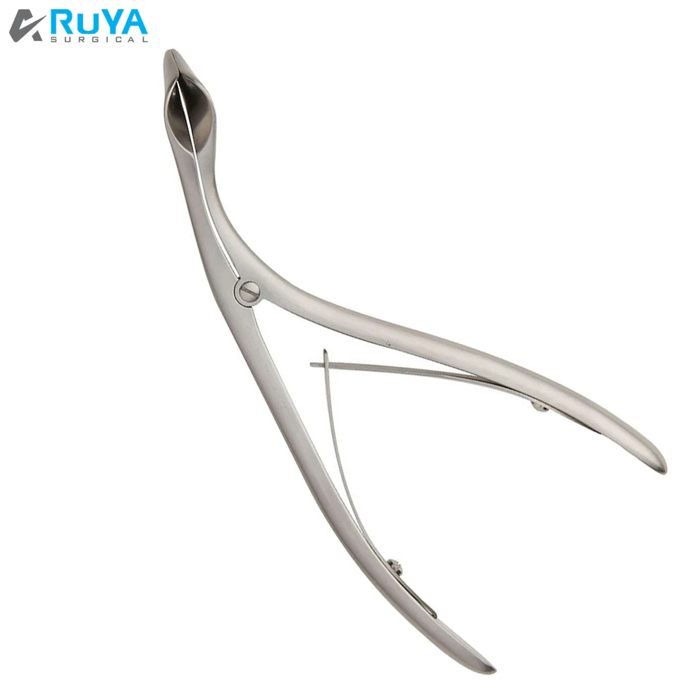 Beckmann 150mm CE ISO Approved Surgical Stainless Steel Nasal Speculums Strongly Curved Sideways Medical Tool Similar Knife Type