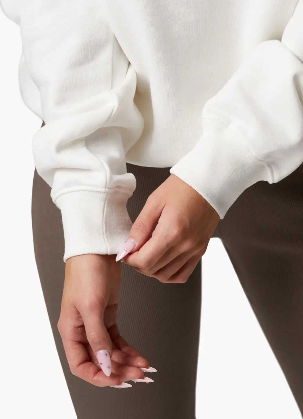 OEM Custom Made Zipper Hoodie in White Colour for Women with your custom logo