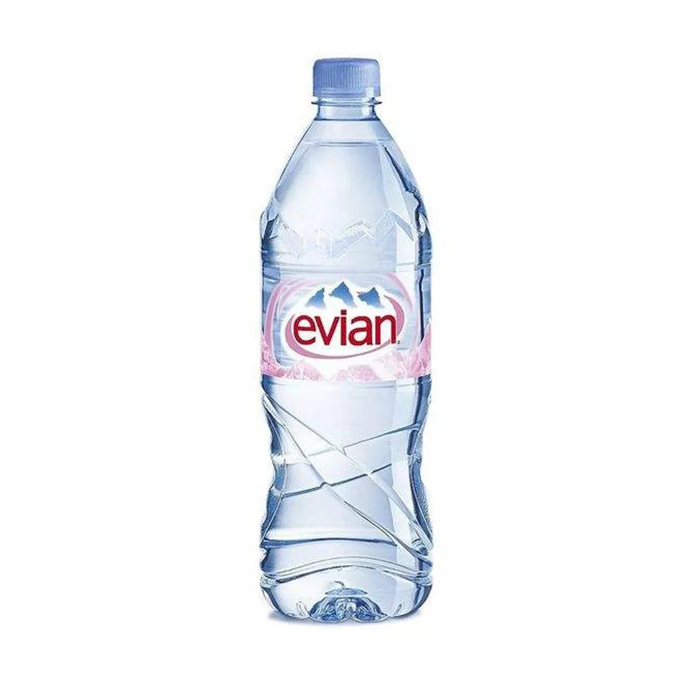 350ml 500ml 750ml High end champagne soft drinks french evian mineral water glass bottle