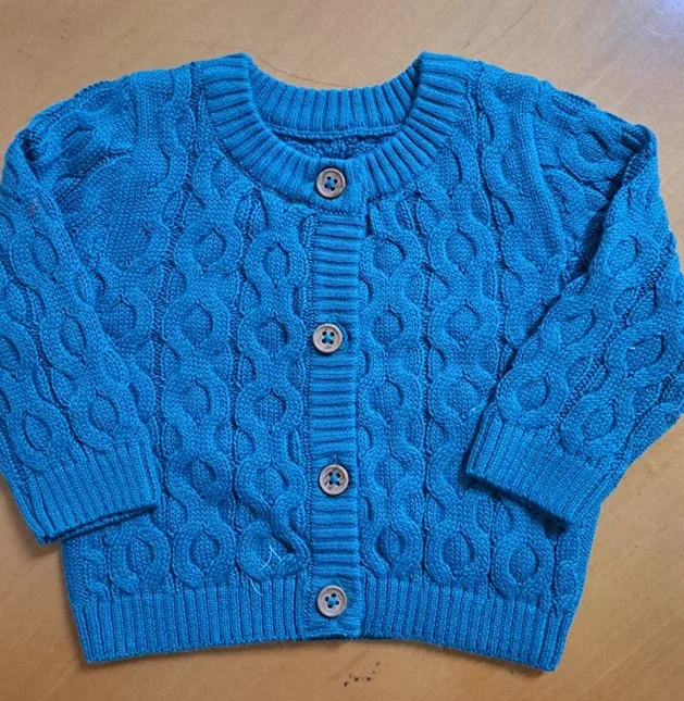 Export Surplus Baby Girls Cardigan Sweater Full Sweatshirt Girls Full Sleeve Drop shoulder Jacket Stocklot Wholesale