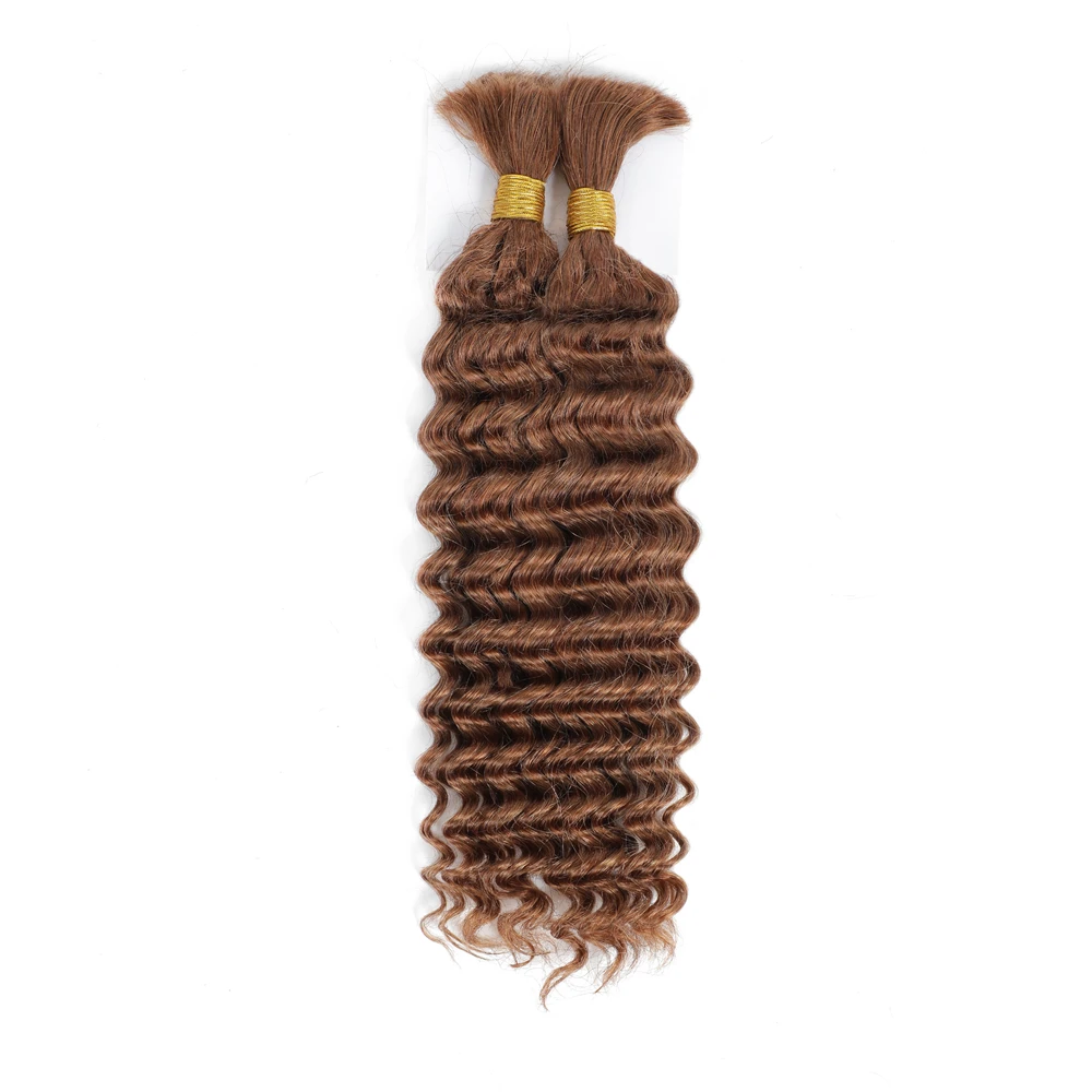 Bulk Human Hair For Braiding Deep Wave No Weft Wholesale Boho Braids Deep Wave Human Hair Extensions