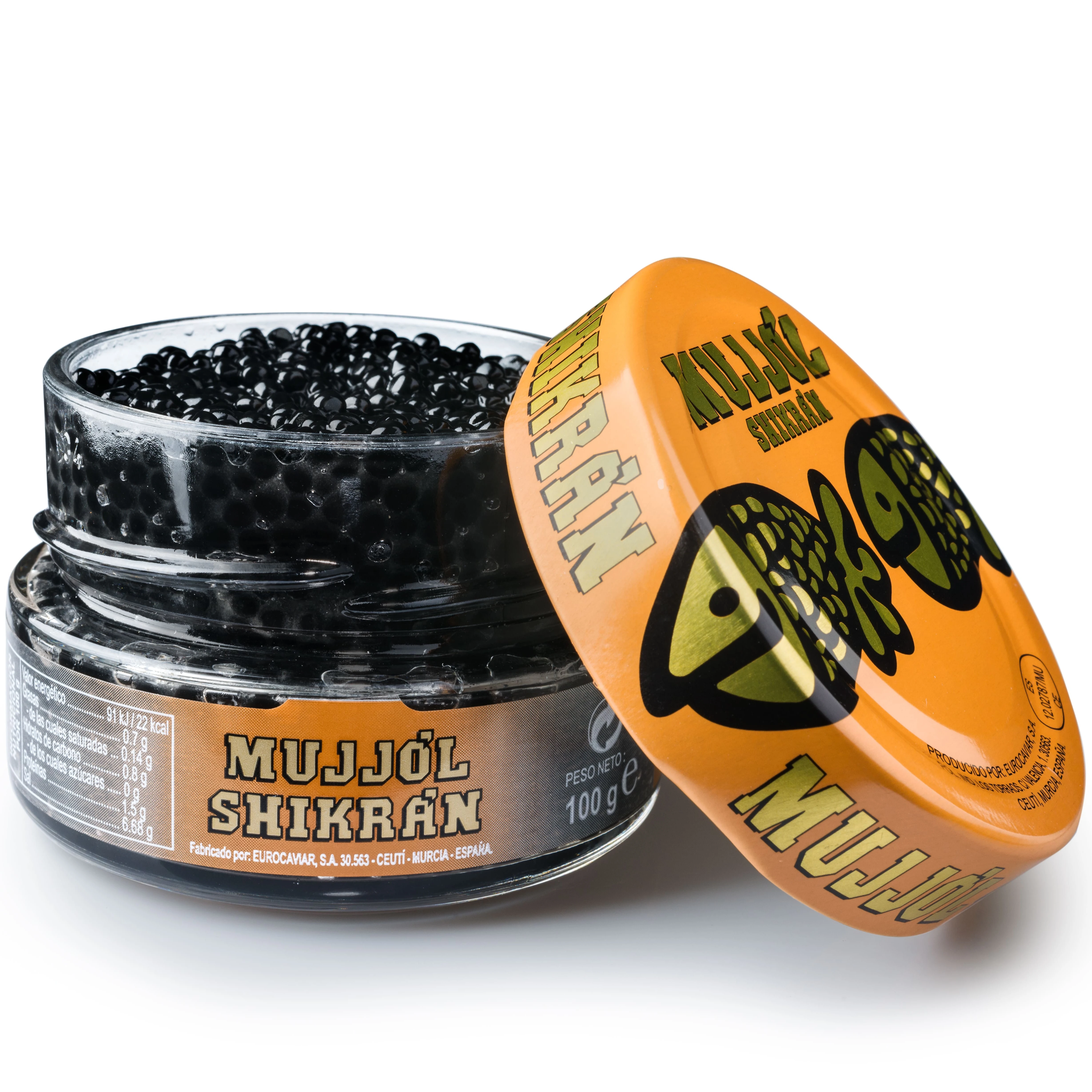 Top quality Spanish 100g smoked herring and mullet roes in spheres for food service