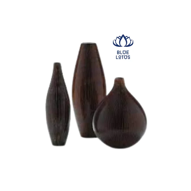 Eco wooden vase decoration best price from Vietnam