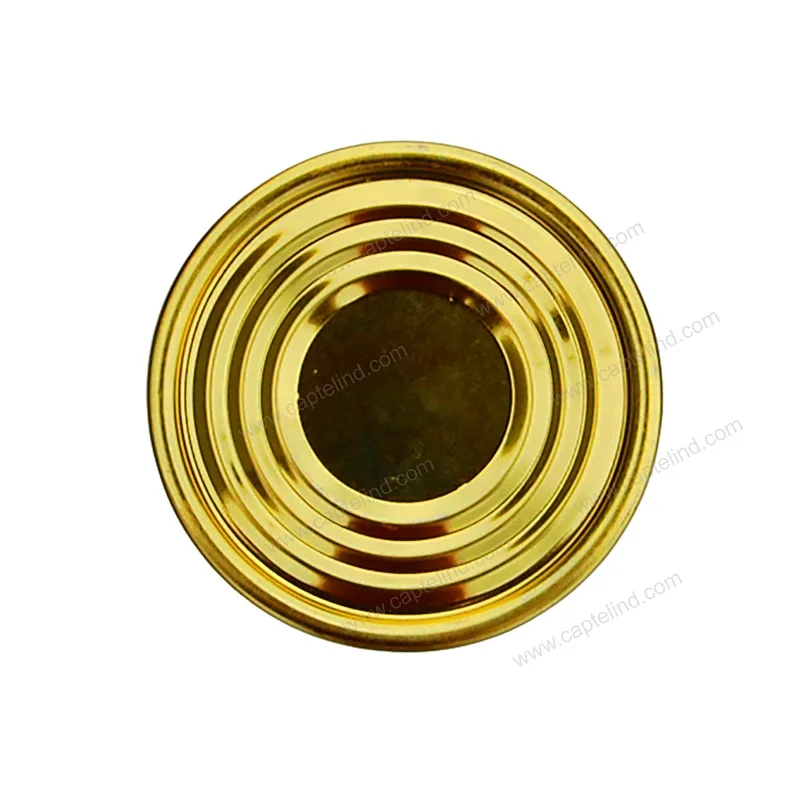 Normal End tin can 200# 202# 209# for food canning packing plain or dimpled ends for nitrogen flushing