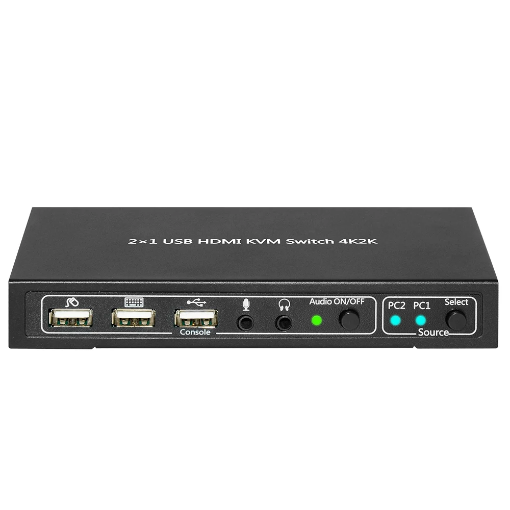 Factory Price KVM201 2X1 USB HDMI KVM SWITCH 4K2K