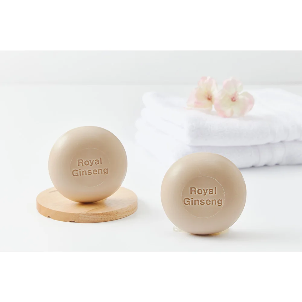 Korean High Quality Washing Soap Royal Ginseng Non-pesticide high saponin Ginseng Soap(100g x 3ea) Body and Facial Cleansing