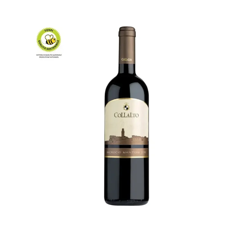 Винтажная стеклянная бутылка Manzoni Red 2 15 IGP 2019 Сделано в Италии 75cl винно-красное вино для