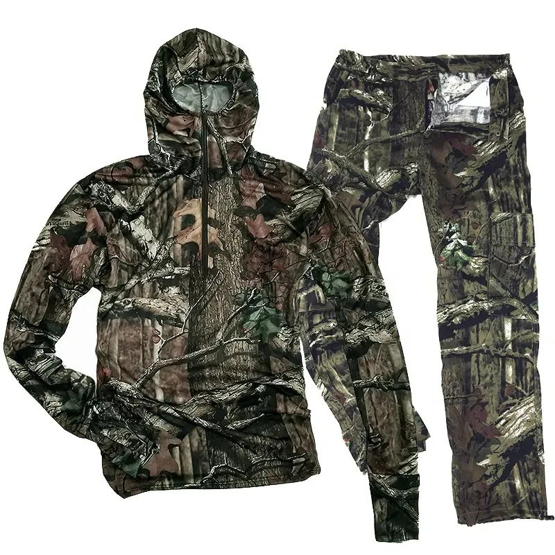 Breathable plus size Hunting Uniform Sets Combat Suit Wear Men Tactical Clothing Long Sleeve Shirt Cargo Pants