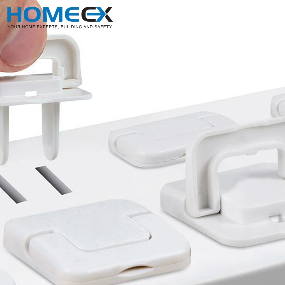 Baby Safety Outlet Covers with Hidden Pull Handle Plastic Material for Socket Protection