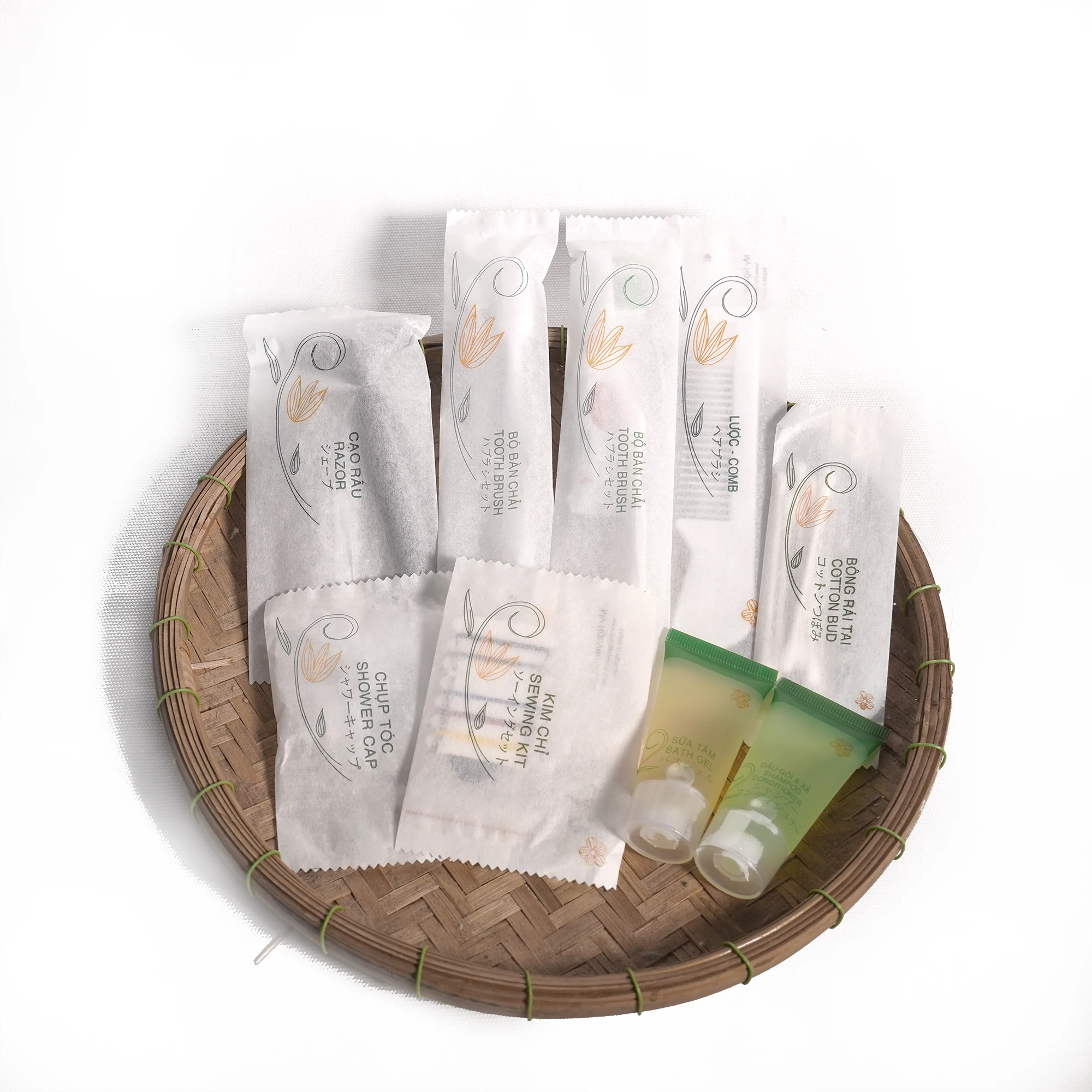 ODM OEM Custom Hotel Amenities Set Luxury Air BNB Supplies Toiletries Amenity Kit For Hotel Guest Amenity Package From Vietnam