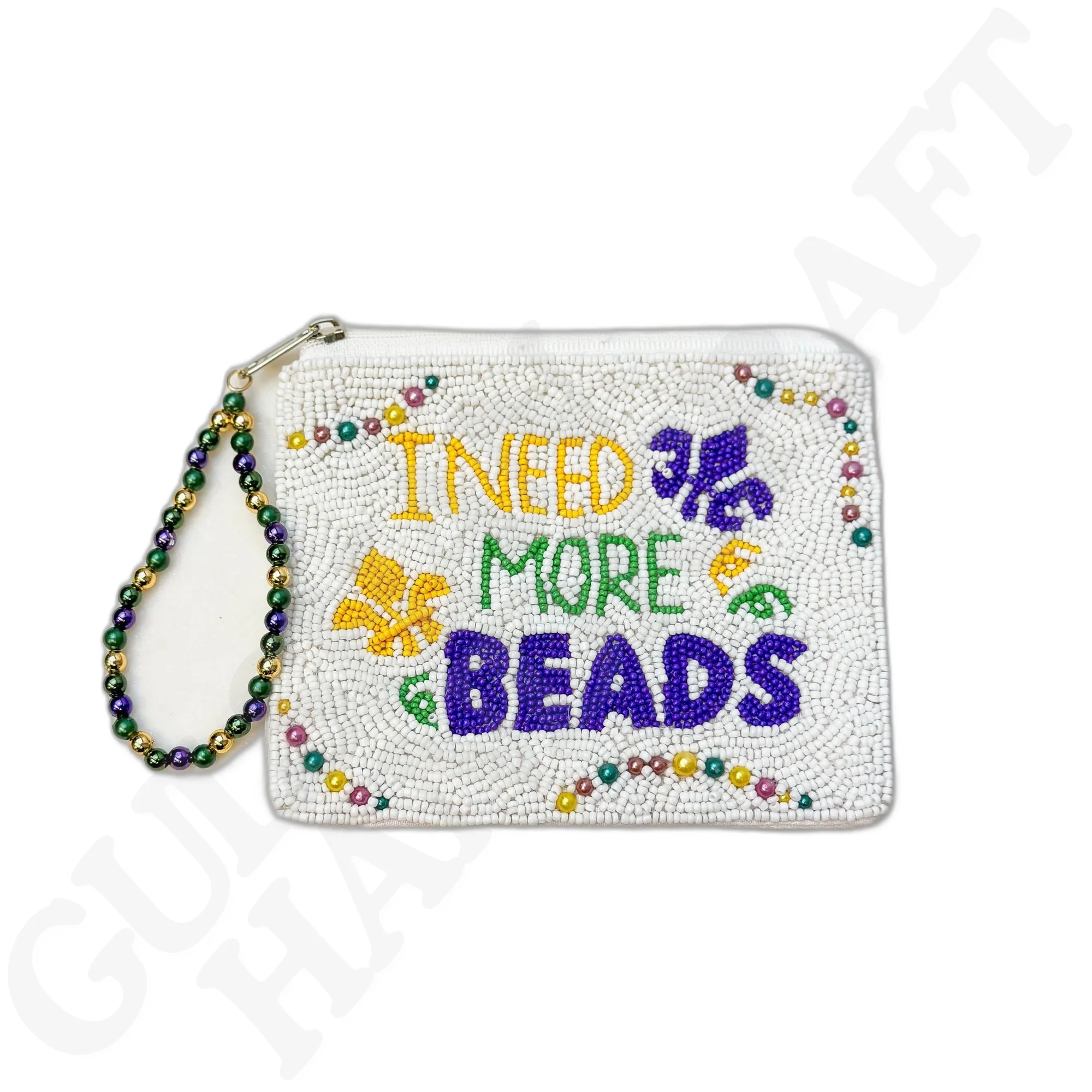 Handcrafted BOOMER SOONER Beaded Coin Purse Stylish Fan Gear Accessory, Perfect for Organizing Coins, Cash & Small Essentials