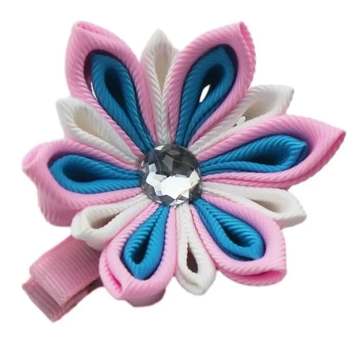 Kanzashi Fabric Flower Hair Clip