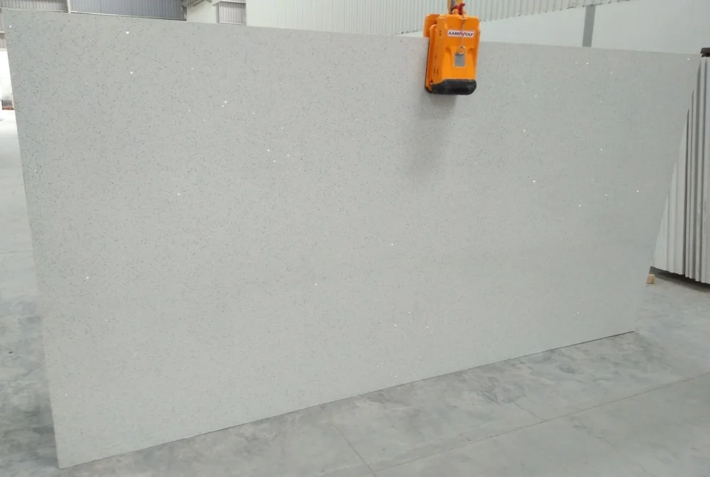 2023 Top Quality Natural Polished Engineered Starlite white Quartz For Home kitchen Countertops and commercial Worktops