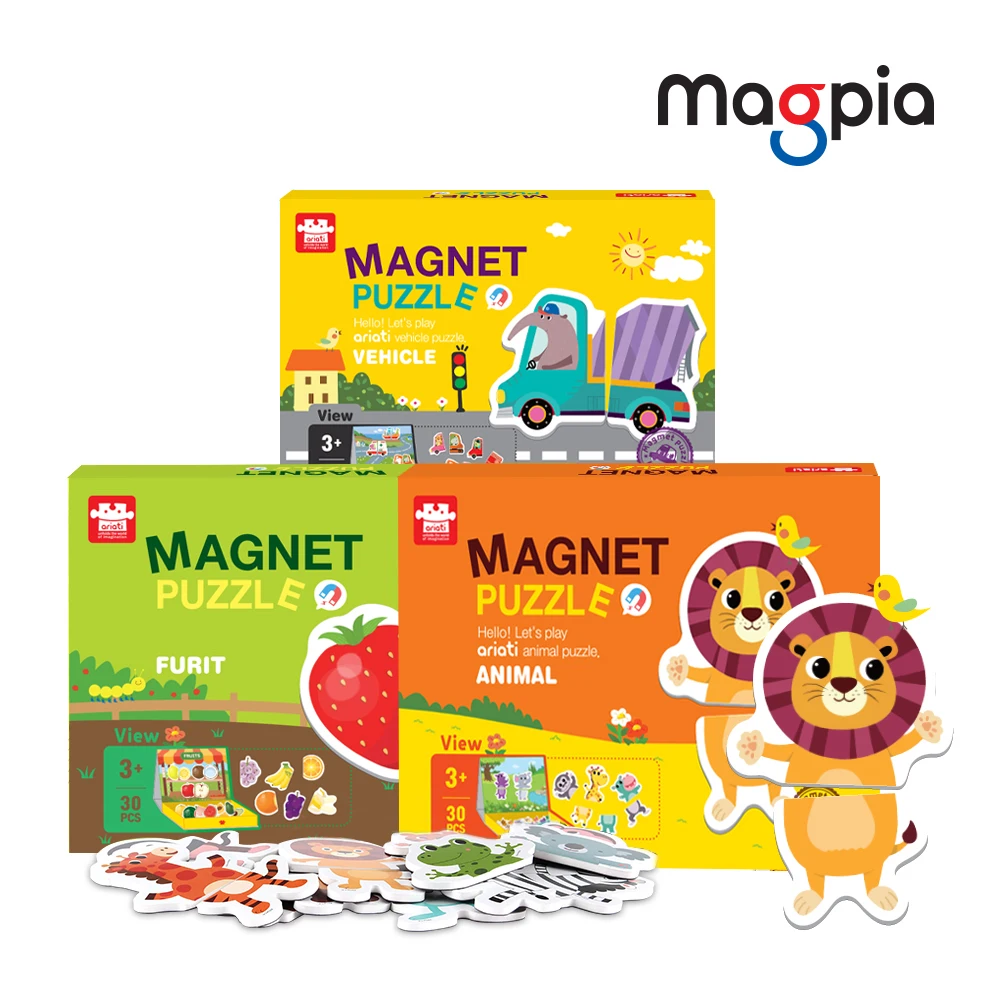 Magnet Puzzle in Play Board Box / Educational Toy, Magnet Toy, Rubber Magnet, Children, Toy
