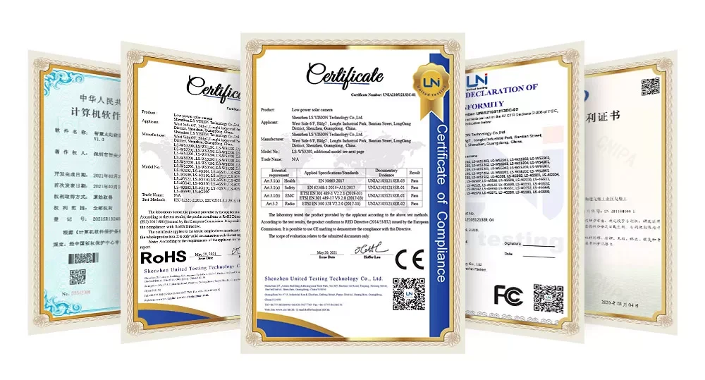 LS VISION 3MP PTZ Camera TF  IP66 MIC Camara IP 4K Solar Camera Indoor Security Camera Wireless Outdoor