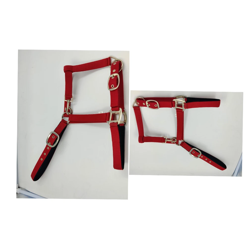 New Arrival Horse PP Halter High Quality Adjustable and Durable Fancy Padded Leather Nylon and PVC Best Price Western Style