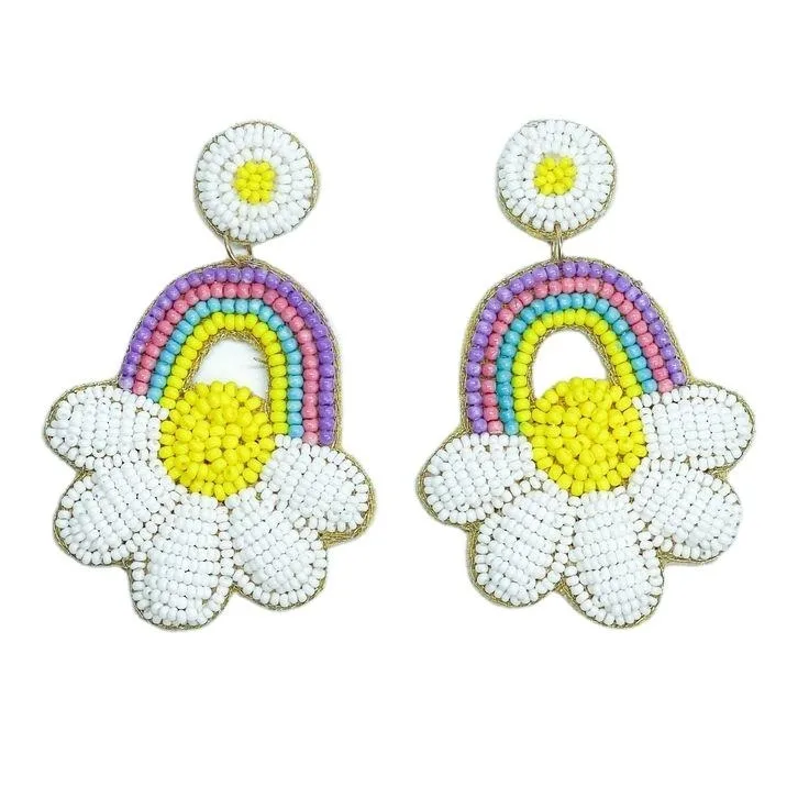 Wholesale Supplier Embroidery Earrings Handmade Manufacturer Fashion Jewelry Embroidery Earring High Quality for hottest selling