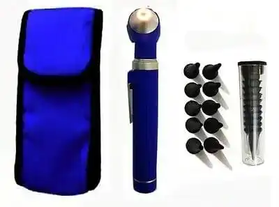 Physician Fiber Optic Led Pocket Otoscope Set Ophthalmoscope Ent Diagnostic Set  Elegant Design Mini Pocket Earoscope