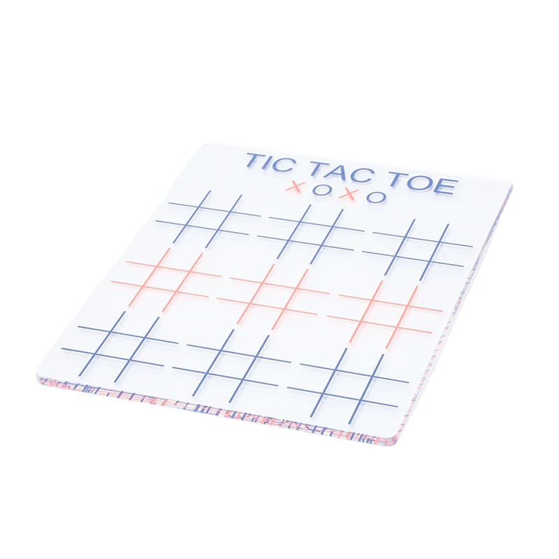 Custom Acrylic Chess Crosses Game Luxury Acrylic Tic Tac Toe game set acrylic tic tac toe for home