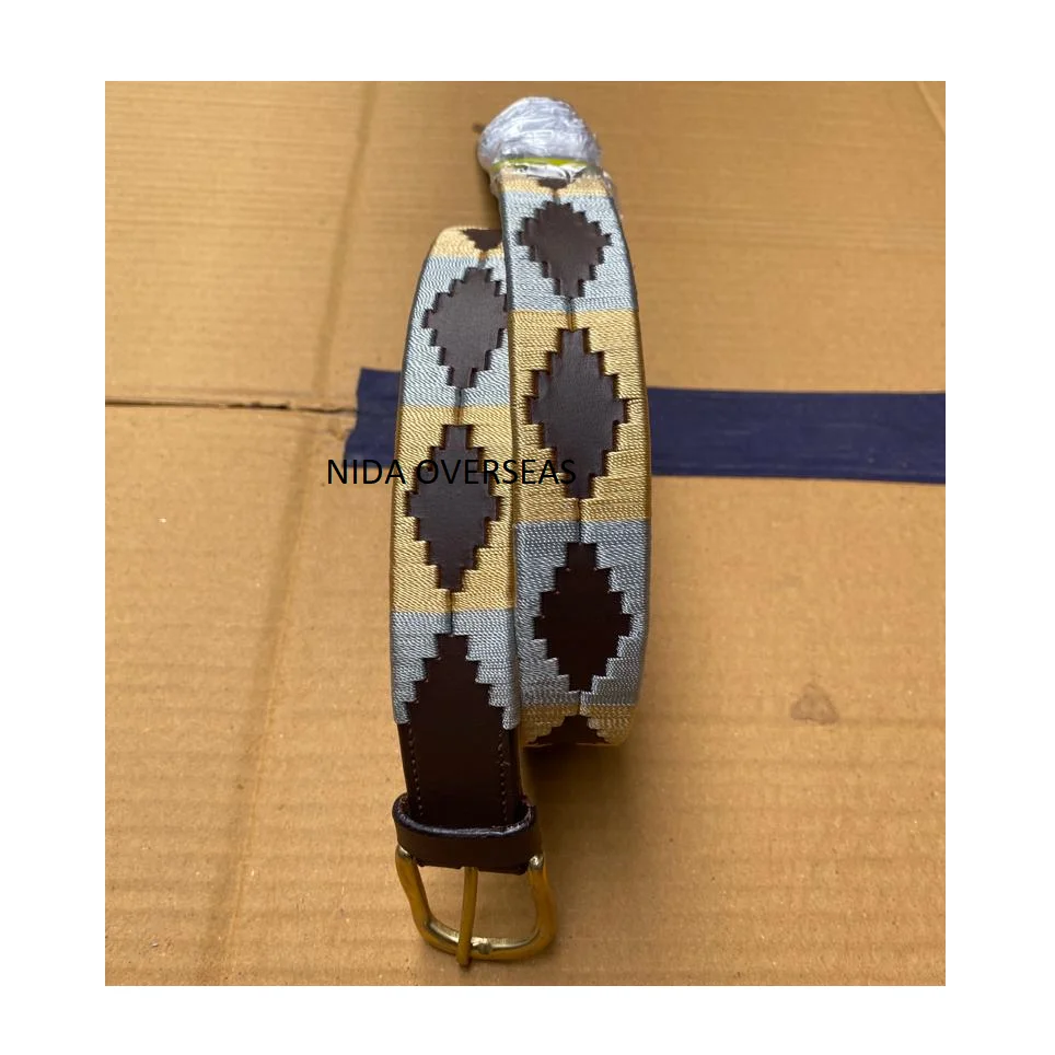 High Quality Leather Argentinian Hand Made Polo Rider Belt