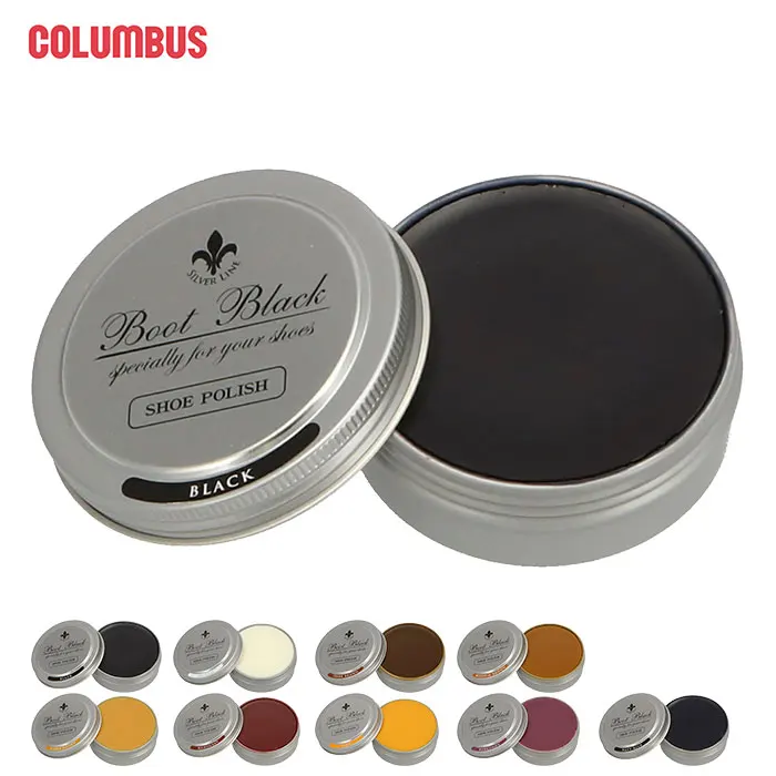 Columbus Boot Black Silver Line Oil-Based Shoe Polish Cream Wholesale