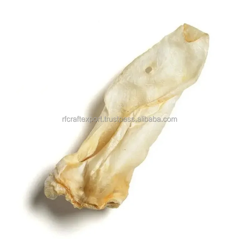 New Best Quality Healthy Pet Food Buffalo Ox Dried Ear Ears For Dog Pet Food 100% Natural & Energetic Dog Food by RF Crafts