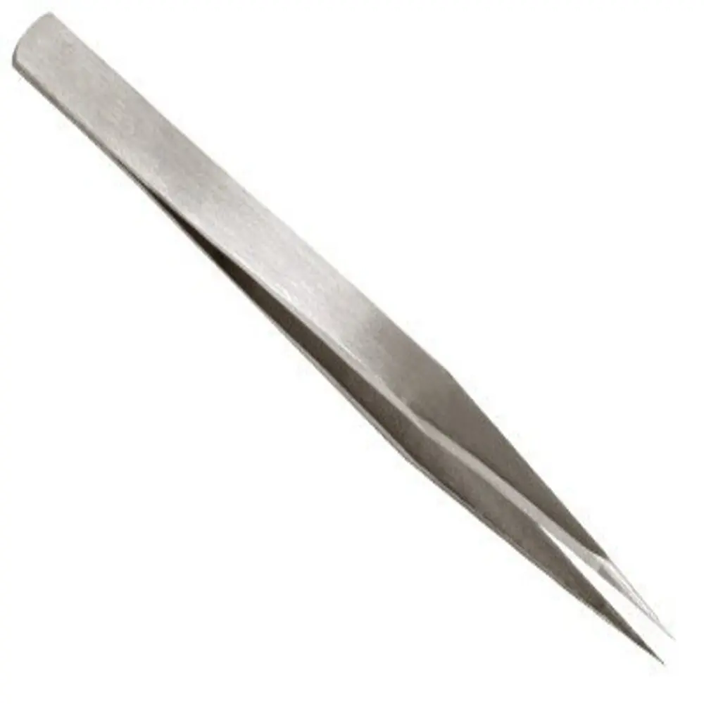 Fly Tying fishing tweezers stainless steel silver pointed half gold straight and curved Fishing Tweezers