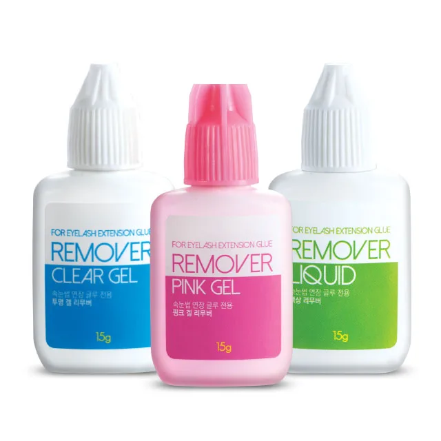 Lash Glue Remover Clear Pink Gel type 15g Most effective remover for eyelash extension made in Korea for sale Sky Glue Remover