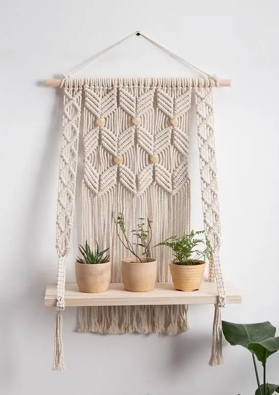 Designer Macrame Shelf Hanging best Macrame  Wall Hanging