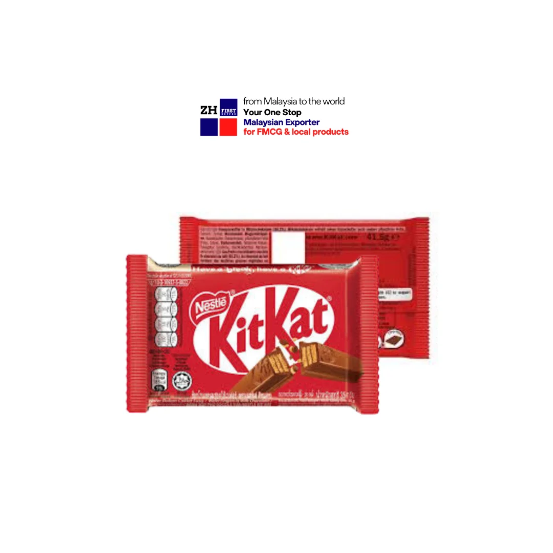 KitKat 4 Finger Foil Wrap Milk Chocolate Wafer 35g Malaysia Authorized Distributor direct factory Wholesale price bulk