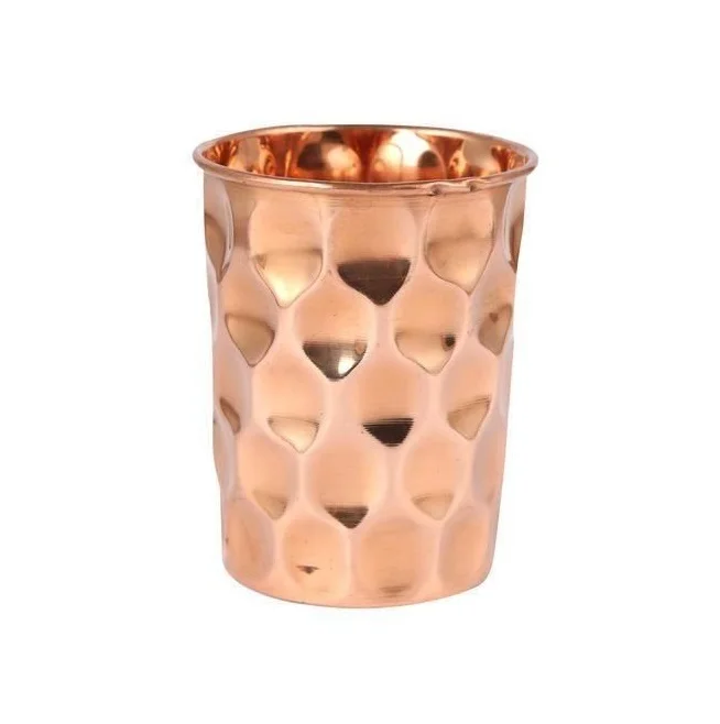 Pure Copper Embossed Glass Tumbler High Quality Copper Champagne Glass At Wholesale Price High Quality Suppliers & Manufacturer