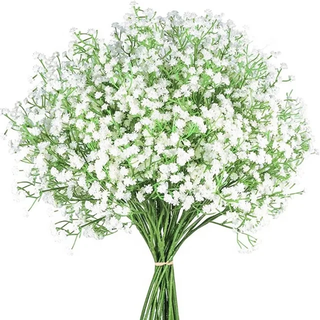 Flower sticks  Artificial silk fabric English Daisy Fillers Fake Gypsophila Plants Flowers for Weddings Home Decoration