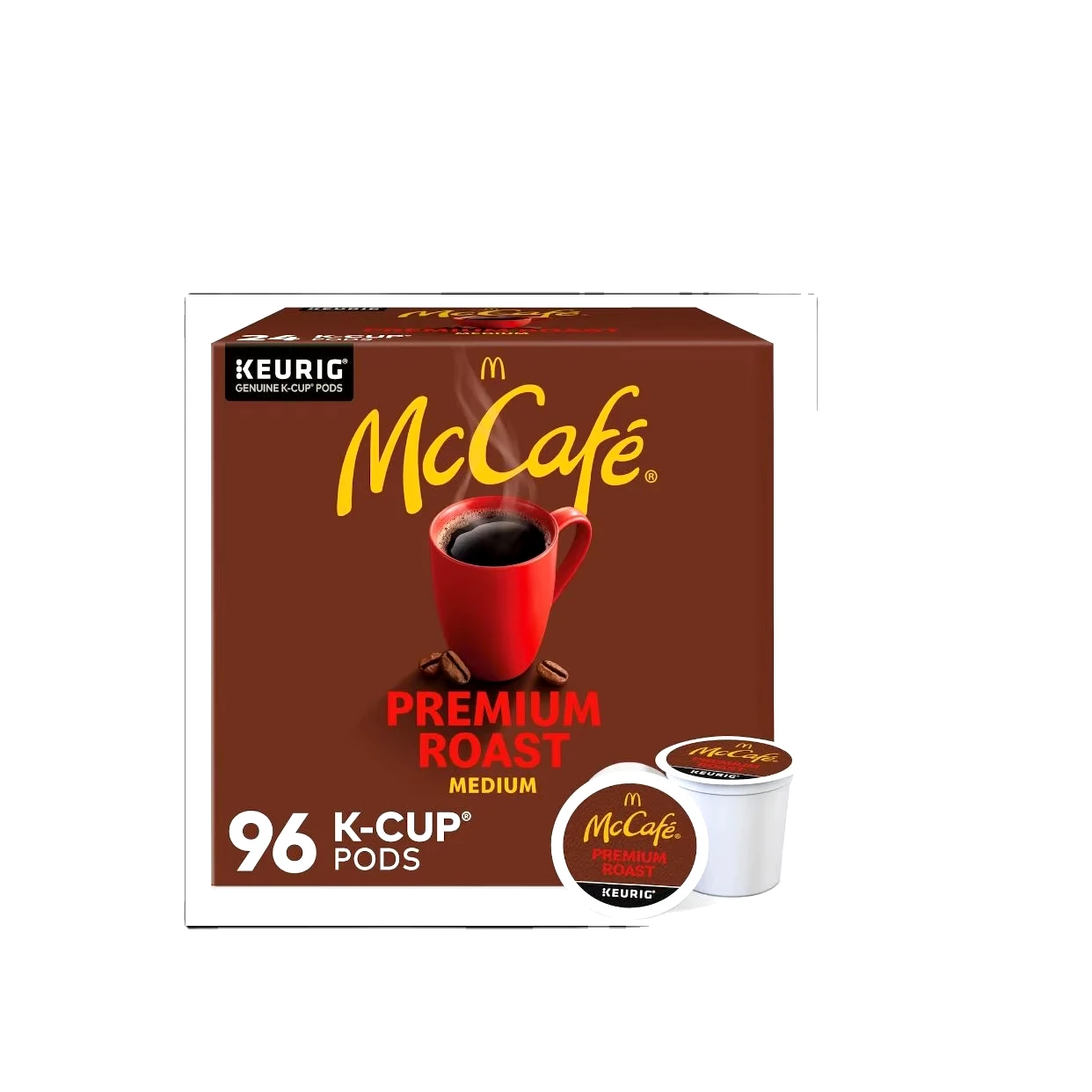 McCafe Premium Roast Coffee, Keurig Single Serve K-Cup Pods, Medium Roast, 96 Count (4 Packs of 24)