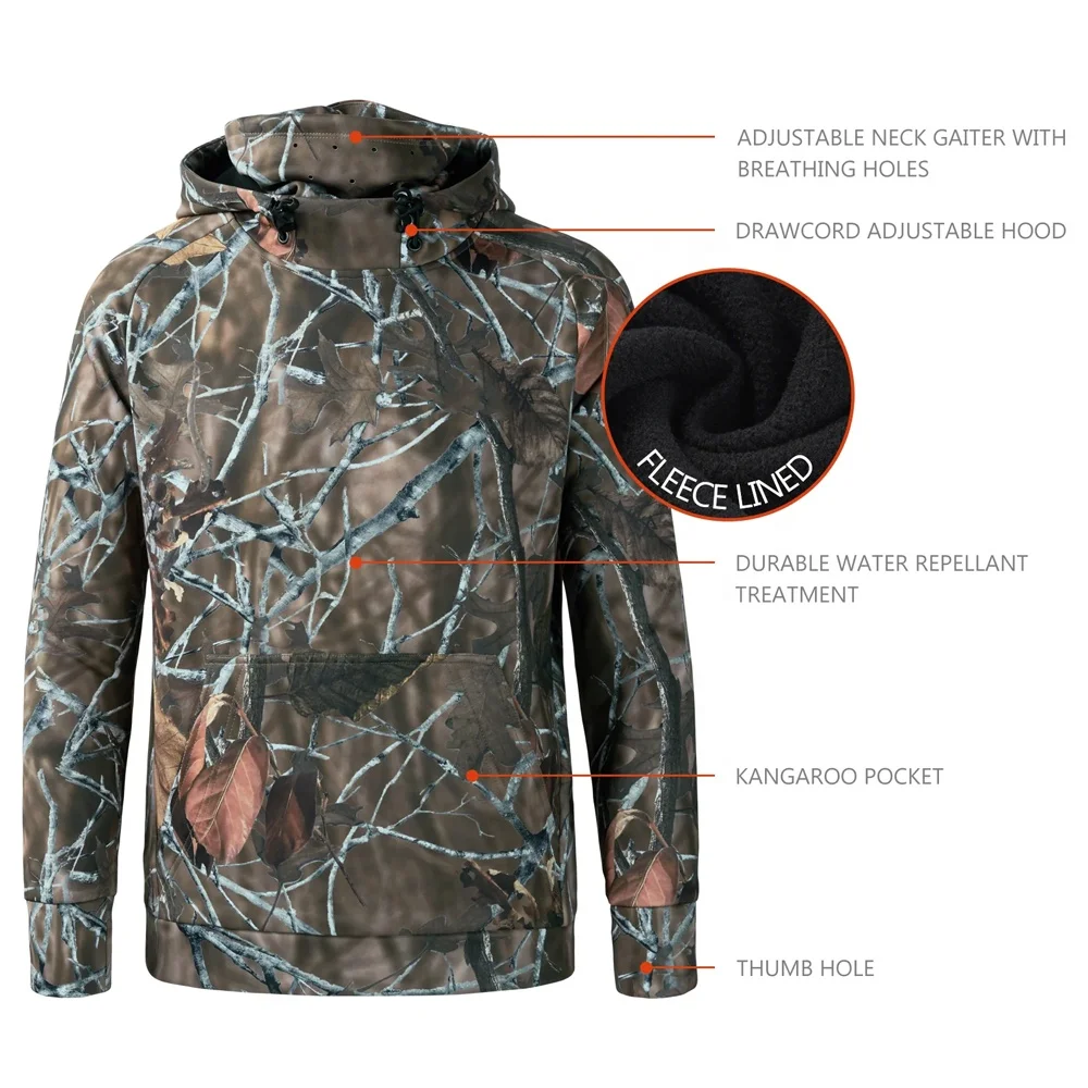 Custom LOGO High Quality Hunting camo hoodie UPF 50 Long Sleeve Fishing Hoodie UV Protection Quick Dry Fishing  hoodie