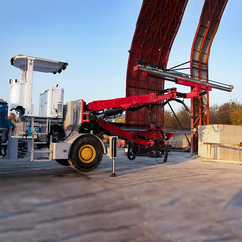 Дистанционное управление 2 двойными буровой гидравлический сверлильный станок Дрифтер Jumbo Drill подземное бурение