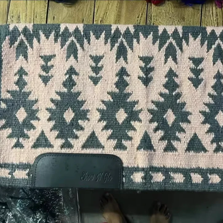 Luxury Quality Assorted Colors Western Saddle Blankets Saddle Pads Horse Racing Product from Indian Exporter