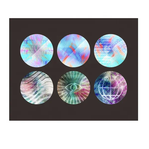Customize Label Sticker Glossy Golden VOID Label Stickers Hologram Security Labels In Sheets Seal Stickers For Security