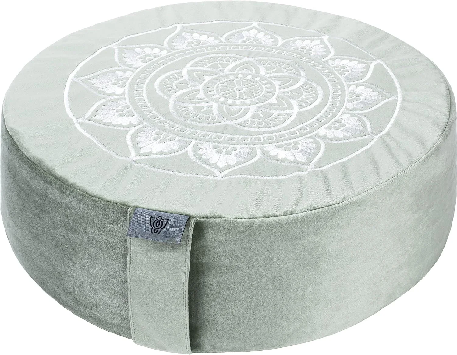Meditation Cushion - Comfortable Floor Pillow  Traditional Tibetan Meditation Pillow with Beautiful Velvet Cover - Large Floor